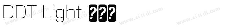 DDT Light字体转换 DDT Light字体转换
